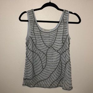 Light blue sequin detail top